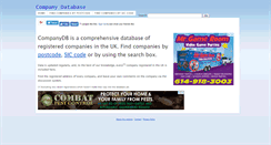 Desktop Screenshot of companydb.co.uk